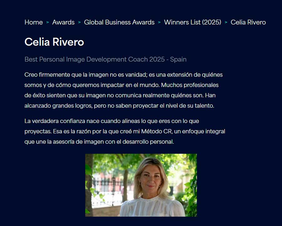 CELIA RIVERO GLOBAL BUSINESS AWARDS